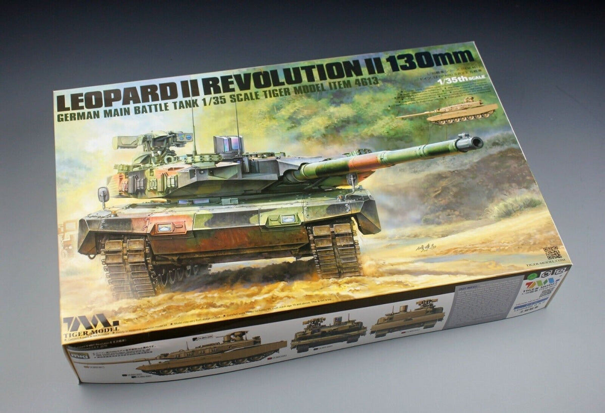 Tiger Model 4613 Char de combat principal allemand Leopard II Revolution II 130 mm 1/35