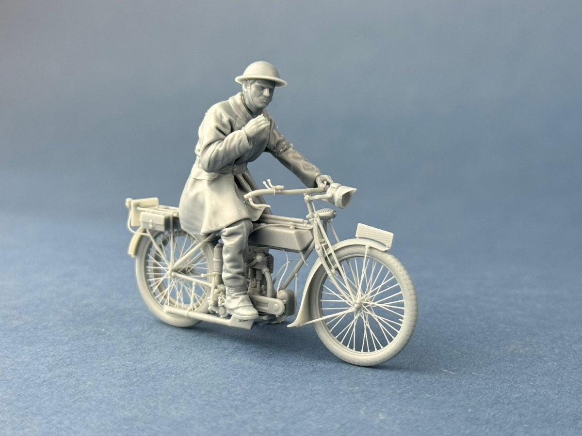 Modèle réduit Copper State Models F35-061 : Courrier de liaison britannique en pause (moto non incluse) 1/35  – image 2