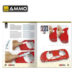 AMMO de Mig Jimenez 6604 SOLUTION BOOK 24 – Comment peindre et laquer des voitures miniatures (Livre multilingue) – immagine 5