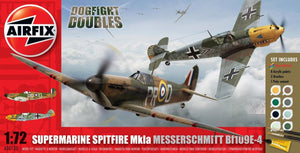 Coffret cadeau Airfix 50135 Spitfire MkIa et Messerschmitt Bf109E-4 Combat aérien (échelle 1/72)
