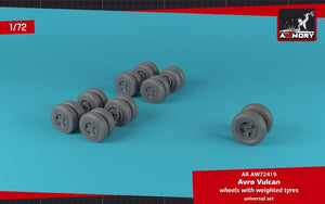 Roues AVRO Vulcan Armory Models AW72419 avec pneus lestés 1/72