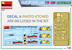MiniArt 38044 FOURgon DE LIVRAISON DE FRUITS TYP 170V LIEFERWAGEN 1/35 – image 2