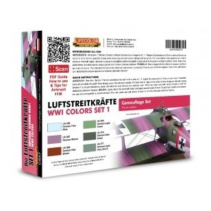 Coffret de peinture acrylique Lifecolor CS57 : Avions allemands de la Première Guerre mondiale (6 x 22 ml) – image 2