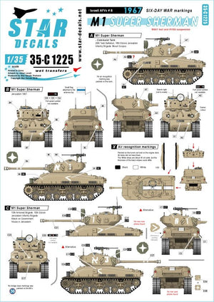 Star Decals 35-C1225 Véhicules blindés israéliens 8 1/35