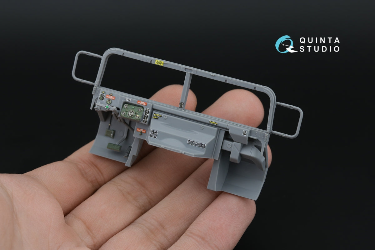Intérieur imprimé en 3D et coloré sur papier décalcomanie (ICM) pour la gamme Humvee QD35154 de Quinta Studio (échelle 1/35). – immagine 3