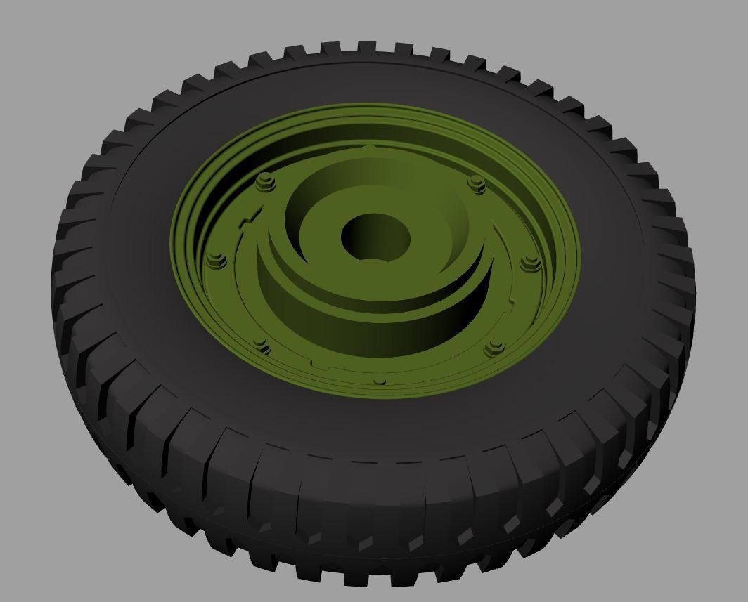 Roues de route Panzer Art RE35-527 Willys MB « Jeep » (Goodyear) 1/35 – image 2