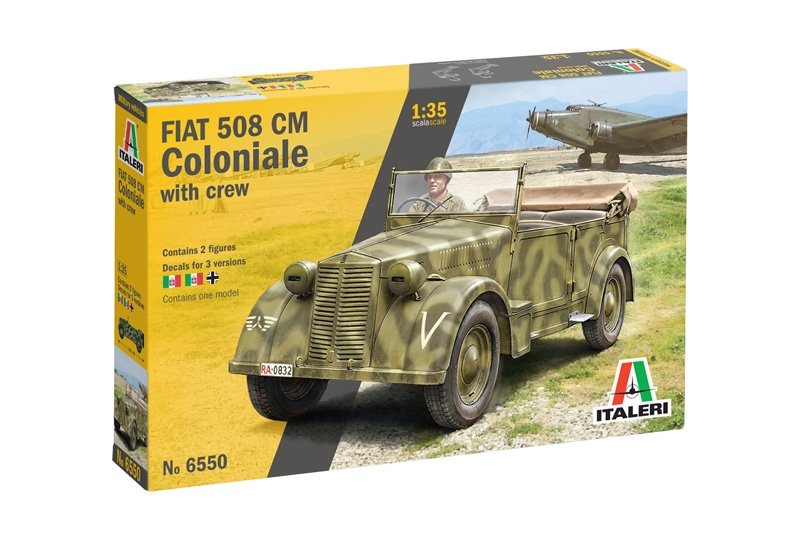 Italeri 6550 Fiat 508 CM Coloniale avec équipage 1/35 – Bild 2