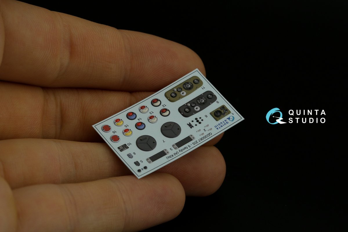 Intérieur imprimé en 3D et coloré sur papier décalcomanie Quinta Studio QD35067 ZiS-5 (Tous les kits) 1/35 – image 4