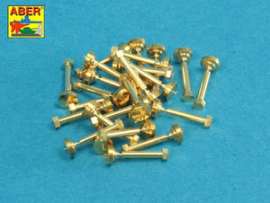 Aber 16109 Imitation tournée de boulons hexagonaux 1,6 x 6,0 mm x 25 pièces (1/16)