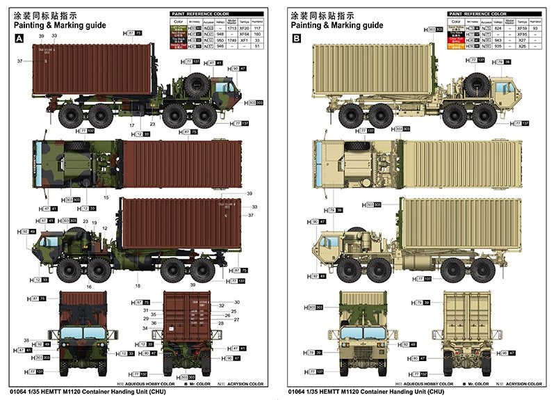 Trumpeter 01064 HEMTT M1120 Unité de manutention de conteneurs (CHU) 1/35 – immagine 3