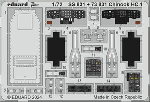 Eduard BIG72185 Chinook HC.1 detail set Airfix 1/72 – zdjęcie 6