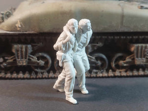 Panzer Art FI35-208 Ensemble de tankistes blessés de l&amp;#39;USMC au 1/35  – image 5