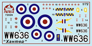 Ark Models 72026 Hawker &amp;quot;Hunter&amp;quot; F.1 Chasseur multirôle britannique (1/72) – imagen 2