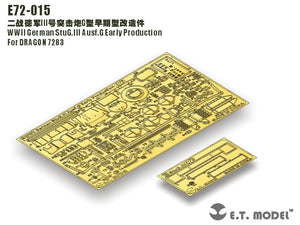 Maquette ET E72-015 StuG.III Ausf.G allemand de la Seconde Guerre mondiale, première production, pour DRAGON 7283 au 1/72 – image 10