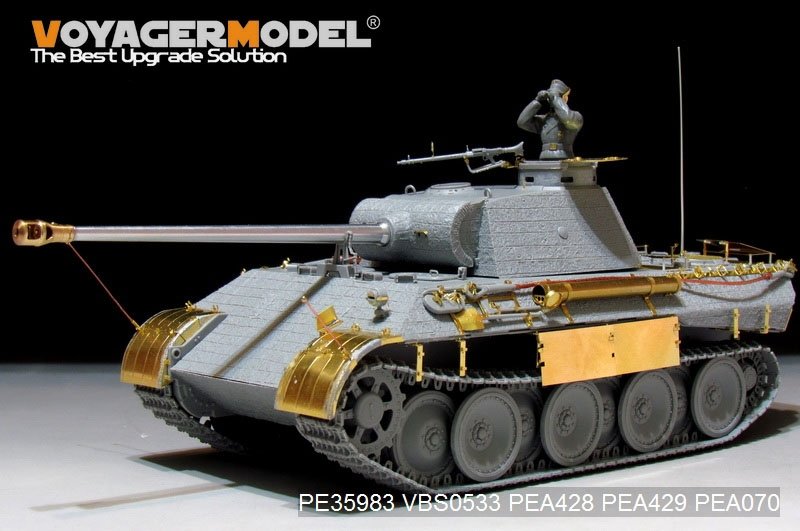 Maquette Voyager PE35983 Char Panther D allemand de la Seconde Guerre mondiale, version tardive de base, pour TAKOM 2104, échelle 1/35 – immagine 7