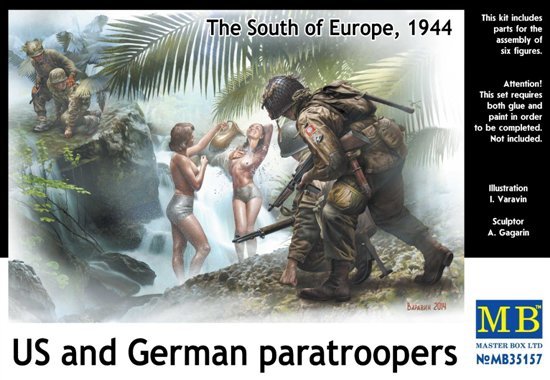 Master Box 35157 Parachutistes américains et allemands (Europe du Sud, 1944) (1/35)
