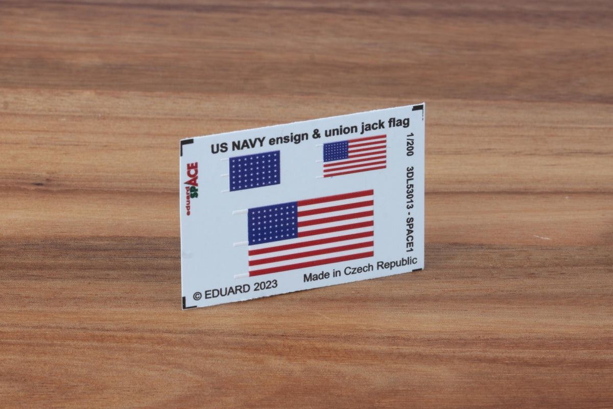Eduard 3DL53013 Pavillon de l&amp;#39;US Navy et drapeau Union Jack SPACE 1/200