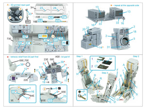 Intérieur imprimé en 3D et coloré sur papier décalcomanie (Italeri) de Quinta Studio QD+32230 Tornado IDS (avec pièces en résine imprimées en 3D) à l&amp;#39;échelle 1/32 – image 3