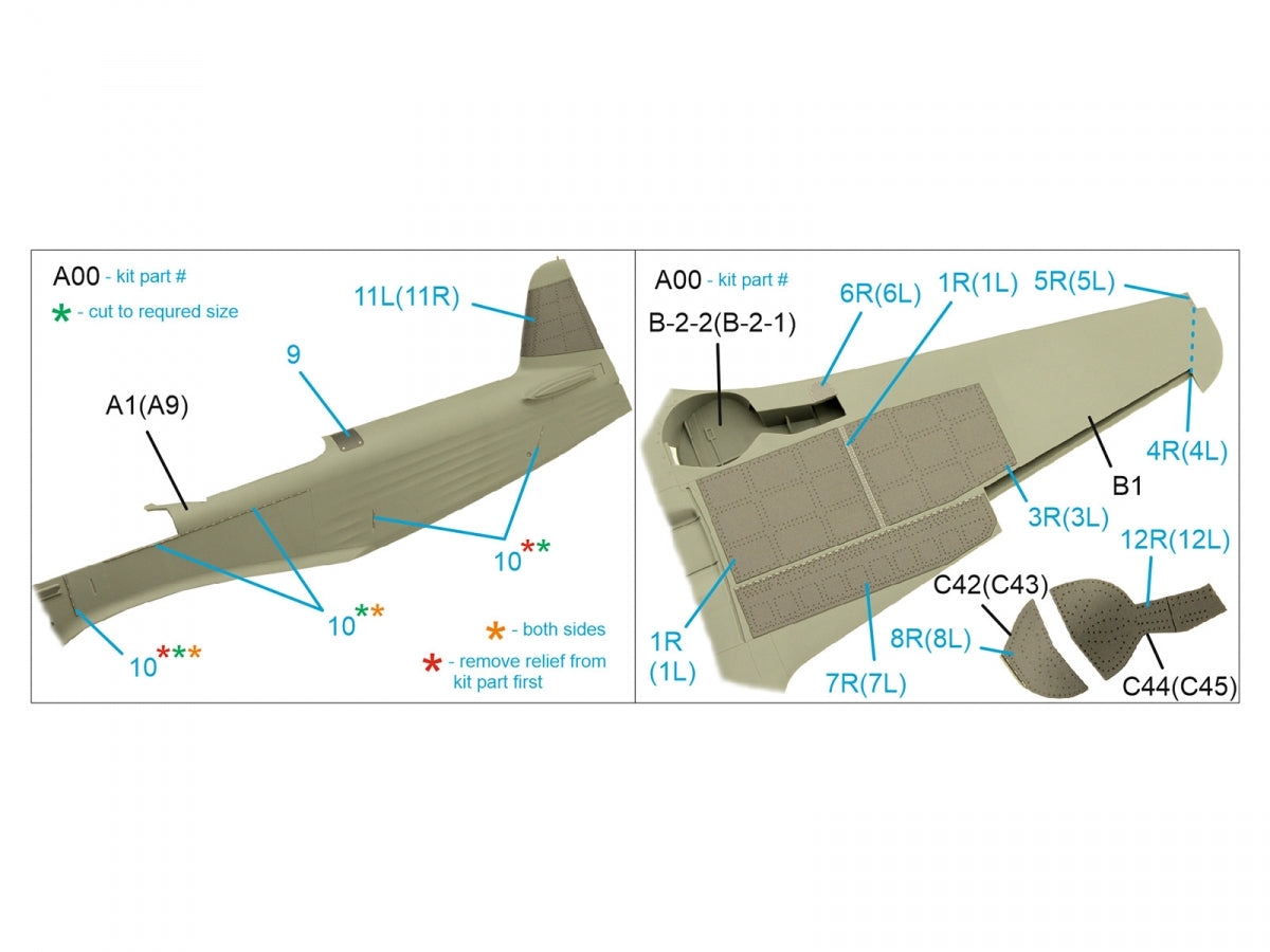 Quinta Studio QP32014 Volets et panneaux Yak-9T (ICM) 1/32 – Bild 2