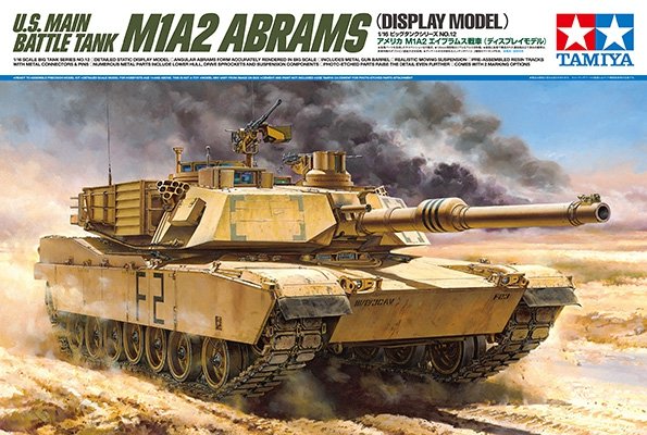 Tamiya 36212 Char de combat principal américain M1A2 Abrams (Maquette d'exposition) 1/16