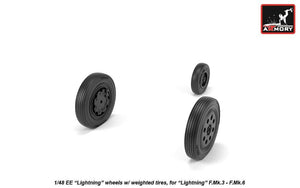 Roues Armory Models AW48408 EE Lightning avec pneus lestés, fin 1/48  – image 3