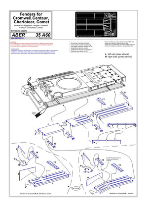 Aber 35A060 Ailes pour Cromwell, Centaur, Comet (1/35) – image 4
