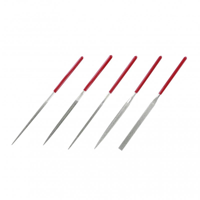 Ensemble de 5 limes diamantées à aiguilles Modelcraft PFL6002 (140 mm)