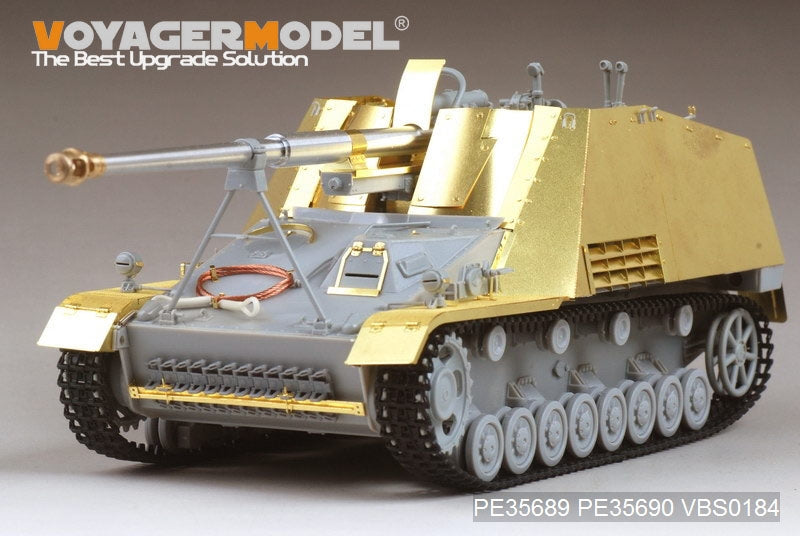 Voyager modèle PE35689 seconde guerre mondiale allemand Sd.Kfz.164 Nashorn pour DRAGON 6387/6165/6166/6314 1/35 – immagine 19