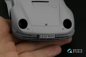 Intérieur imprimé en 3D et coloré sur papier décalcomanie Quinta Studio QD24003 Porsche 959 (Tamiya) 1/24 – imagen 11