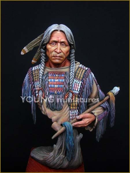Figurine miniature Young Miniatures YH1818 Indien Sioux 1/10 – immagine 4