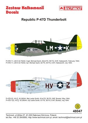 Techmod 48047 - Republic P-47D Thunderbolt 1/48 – Bild 2
