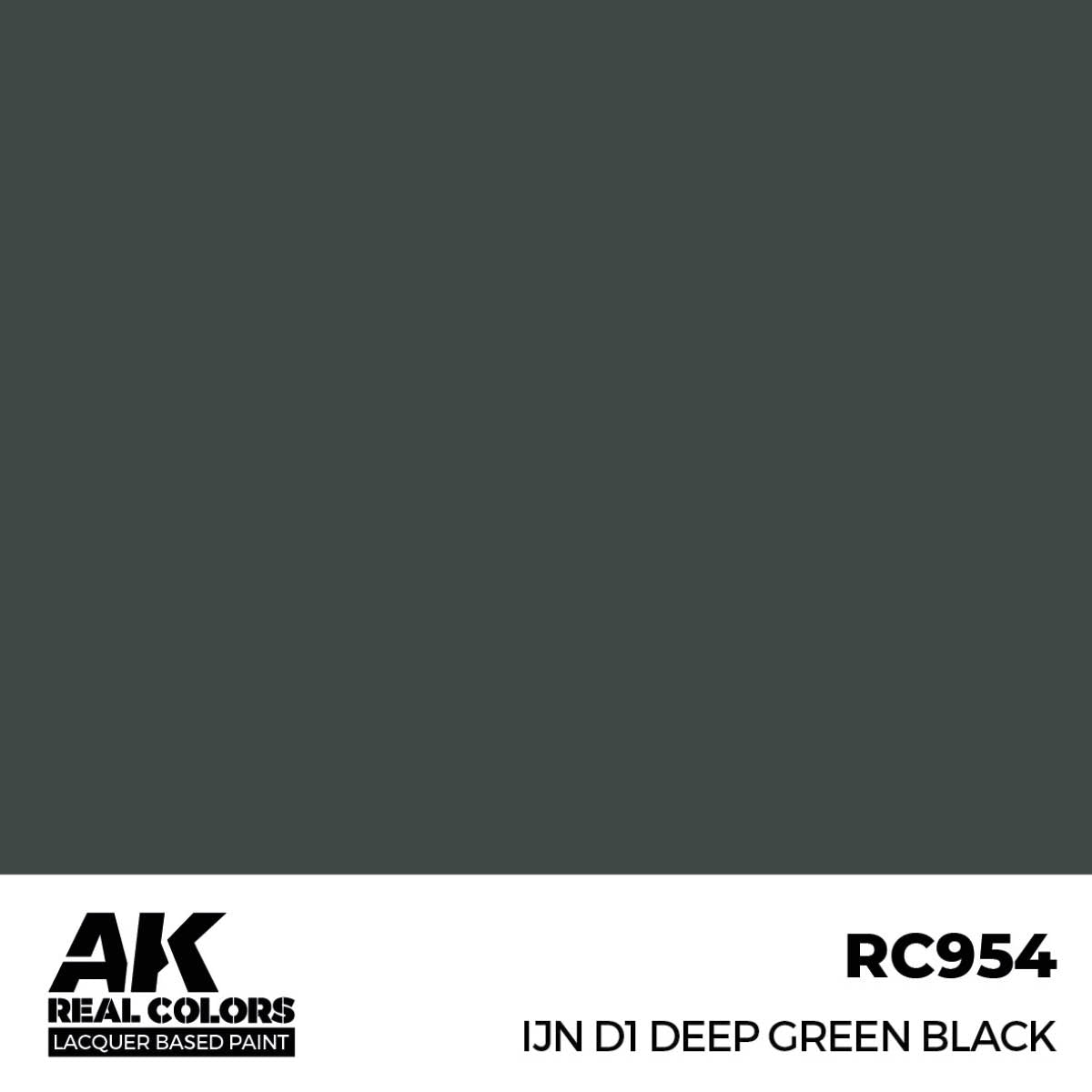 AK Interactive RC954 IJN D1 Vert foncé Noir 17 ml