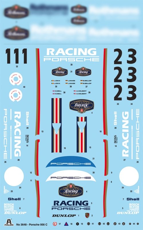 Italeri 3648 PORSCHE 956 1/24  – image 3