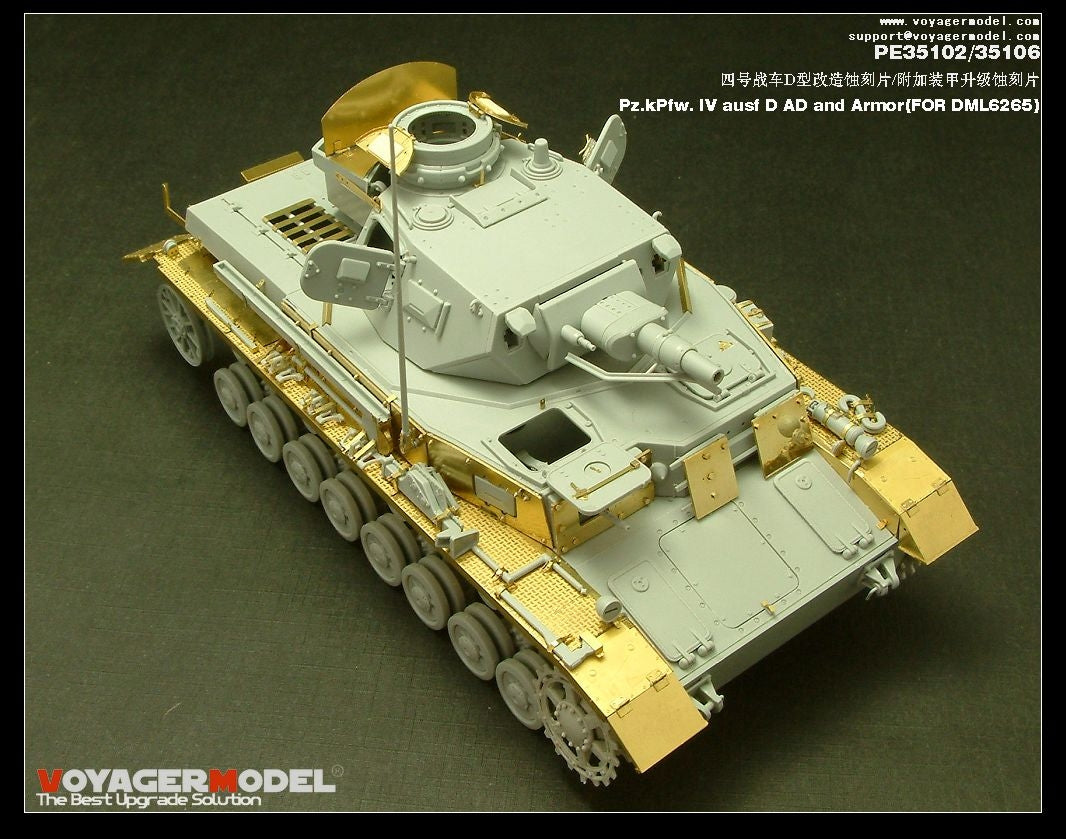 Modèle Voyager PE35102 Pz.KPfw. IV Ausf D pour DRAGON 6265 1/35 – immagine 3