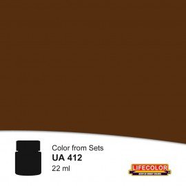 Lifecolor UA412 Uniformes allemands Brun extra foncé 22 ml