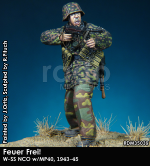 RADO Miniatures RDM35039 Feuer Frei W-SS NCO avec MP-40 1943-45 1/35