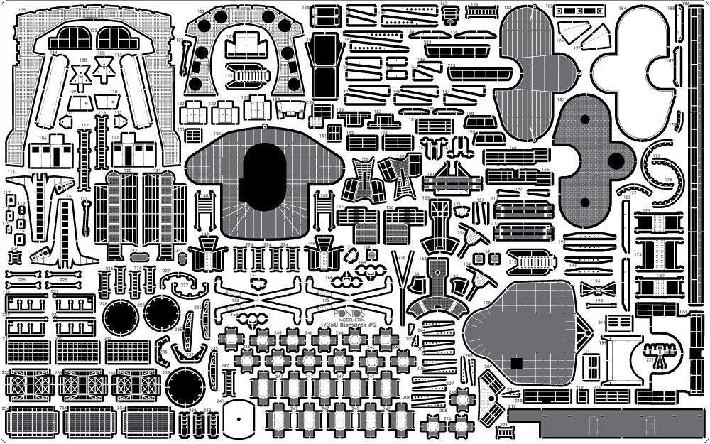 Pontos 35022F1 BISMARCK 1941 Kit de détails (1/350) – image 18