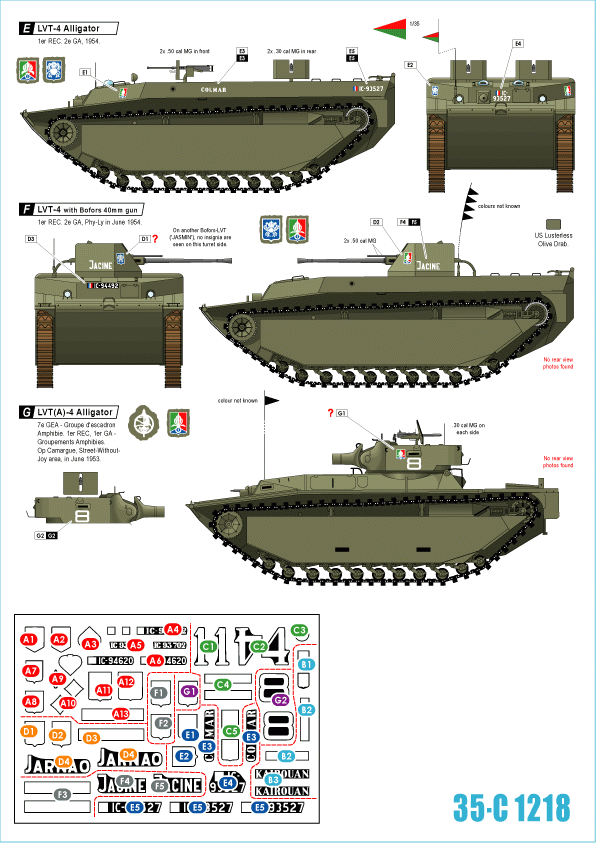 Star Decals 35-C1218 Indochine La Légion étrangère - Régiment étranger de cavalerie 3 1/35 – image 2