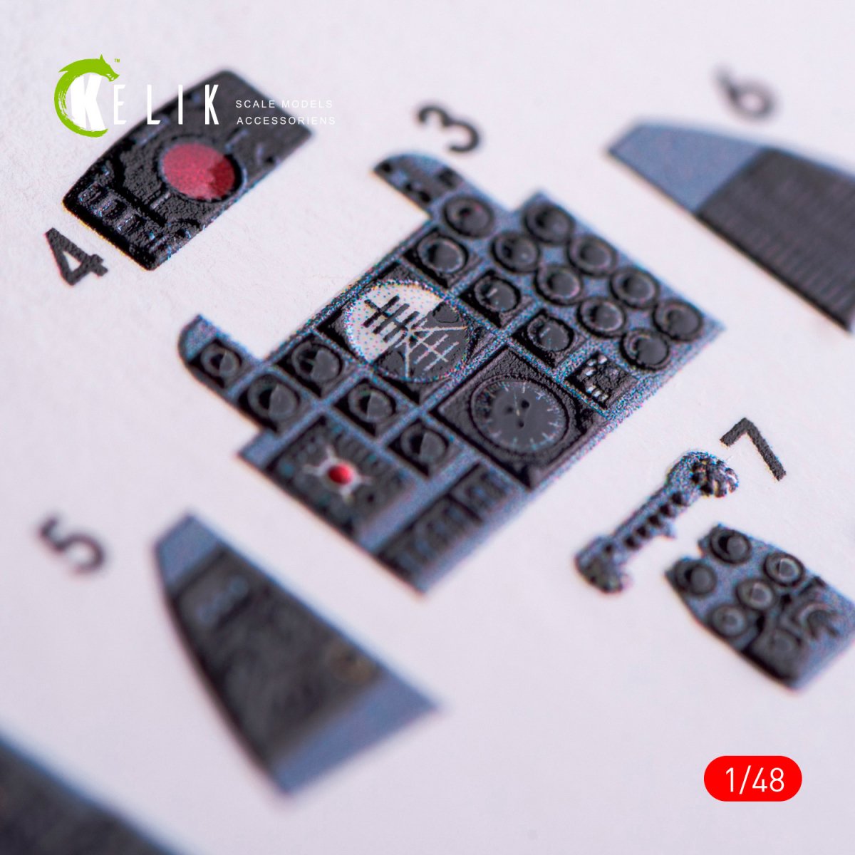 KELIK K48020 Décalcomanies 3D intérieures pour maquette Academy au 1/48 du F-4B/N – image 4
