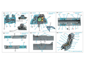 Intérieur imprimé en 3D et coloré sur papier décalcomanie Quinta Studio QD48504 MiG-31B (Hobby Boss) 1/48 – imagen 2