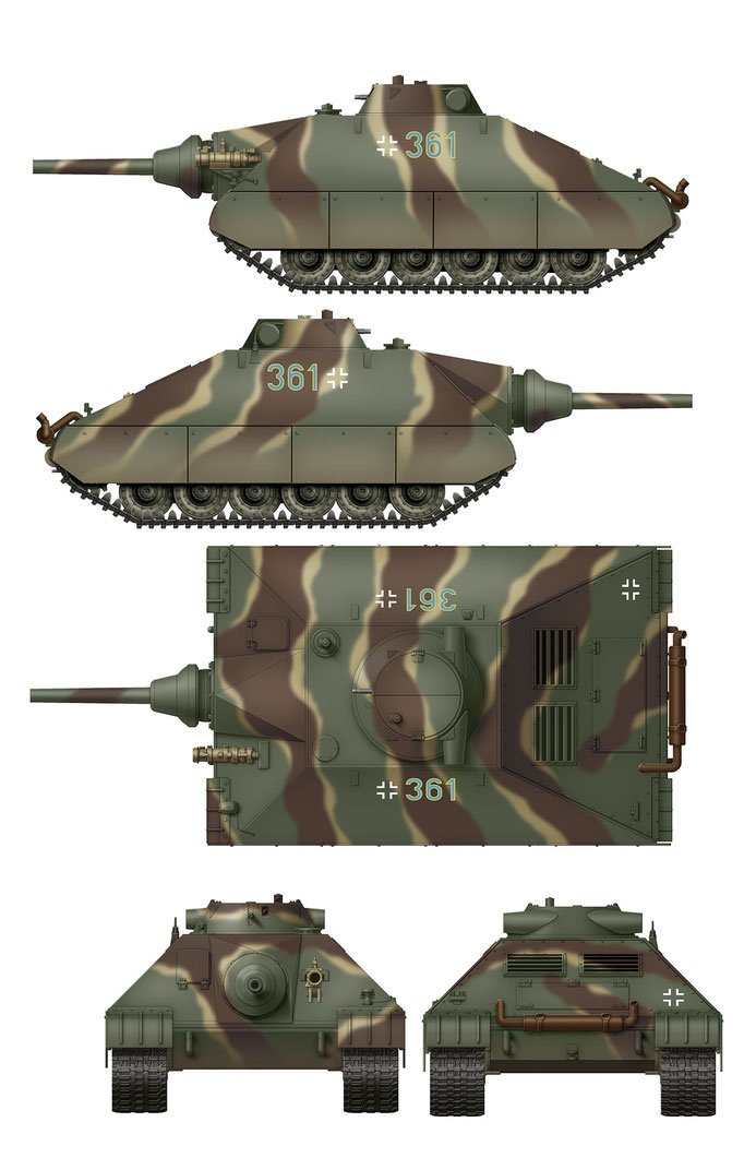 Das Werk DW35019 Schwerer kleiner Panzerkampfwagen Projet de char lourd allemand 1944 (2 en 1) 1/35 – image 5
