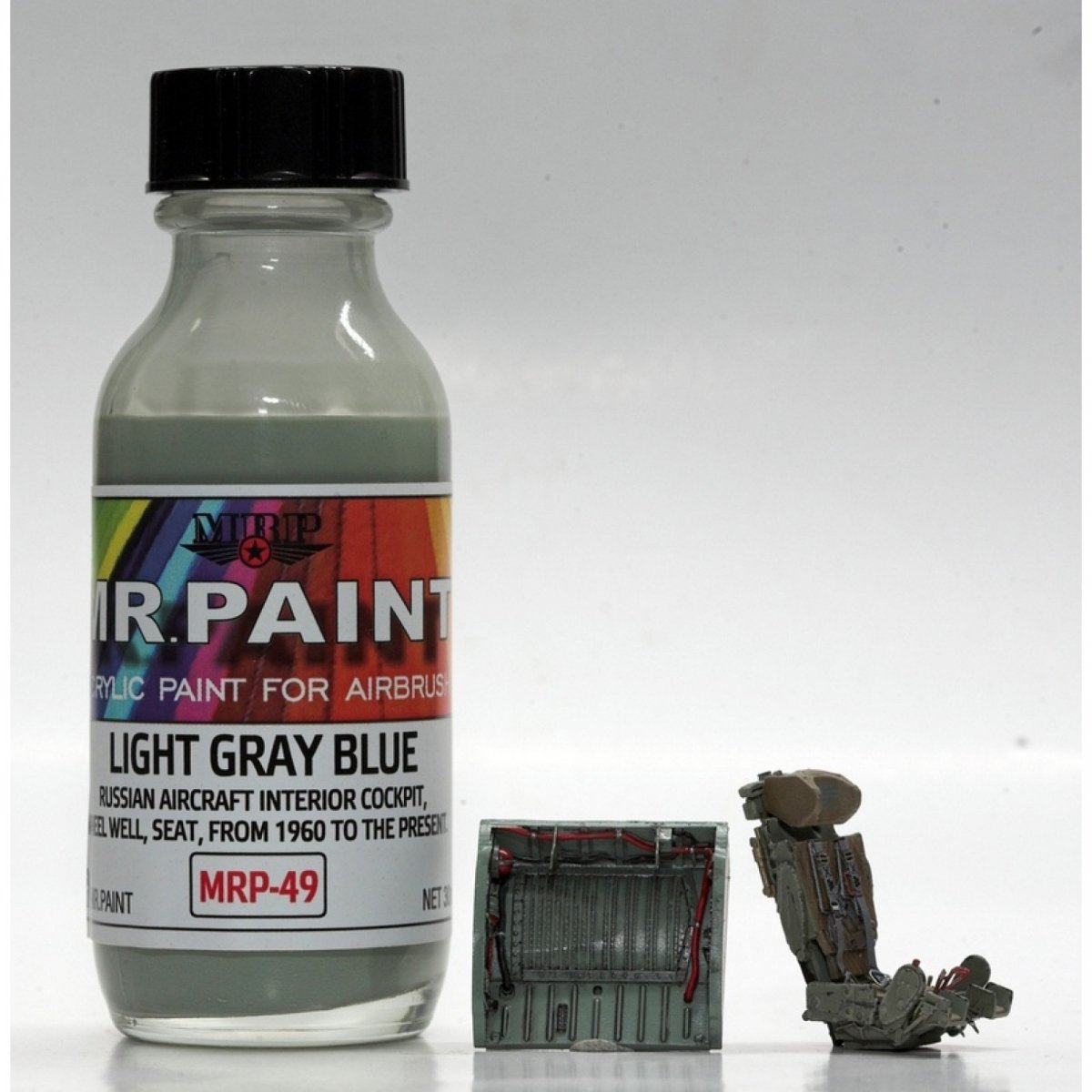 Peinture MR. Paint MRP-049 Gris clair bleu cockpit d&amp;#39;avion russe 30 ml – Bild 2