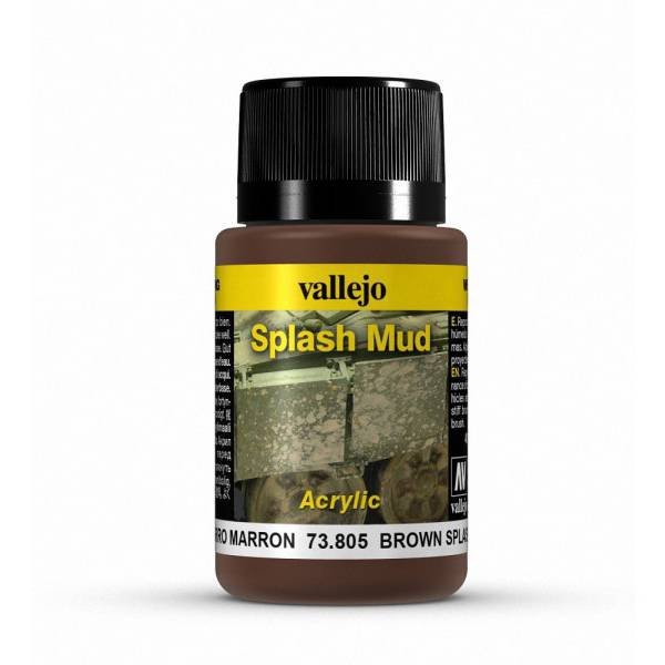 Vallejo 73805 Splash Mud - Boue Splash Brune 40 ml