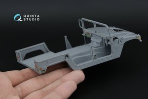 Intérieur imprimé en 3D et coloré sur papier décalcomanie (ICM) pour la gamme Humvee QD35154 de Quinta Studio (échelle 1/35). – immagine 5