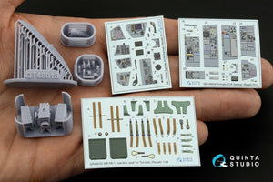 Quinta Studio QD+48204 Tornado ECR Allemand Intérieur imprimé en 3D et coloré sur papier décalcomanie (Revell) (avec pièces en résine imprimées en 3D) 1/48 – immagine 5
