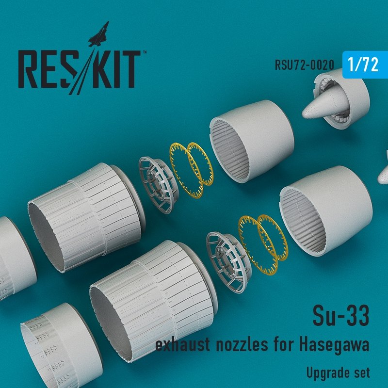 RESKIT RSU72-0020 Tuyères d&amp;#39;échappement Su-33 pour Hasegawa 1/72