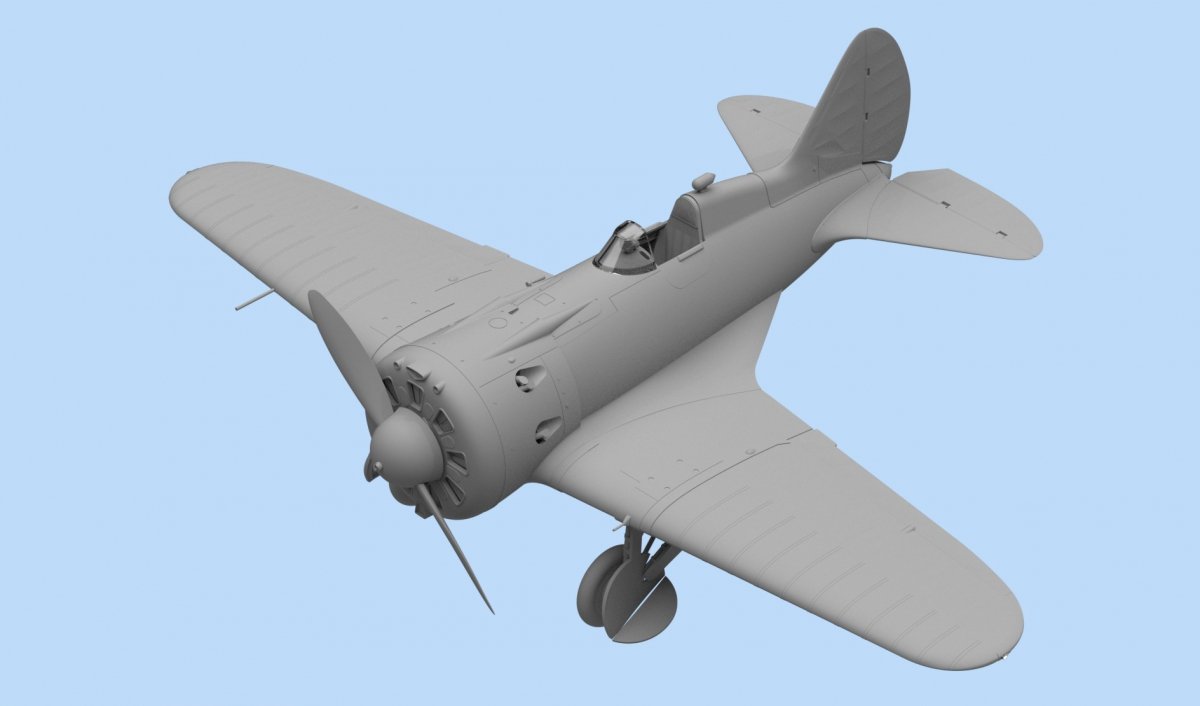 ICM 48097 I-16 type 24, chasseur soviétique de la Seconde Guerre mondiale, échelle 1/48 – immagine 2