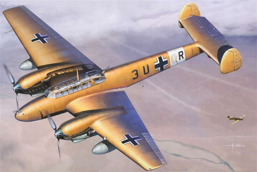Cyber ​​​​Hobby 3209 Bf 110 E-2 Trop (1/32) – image 2