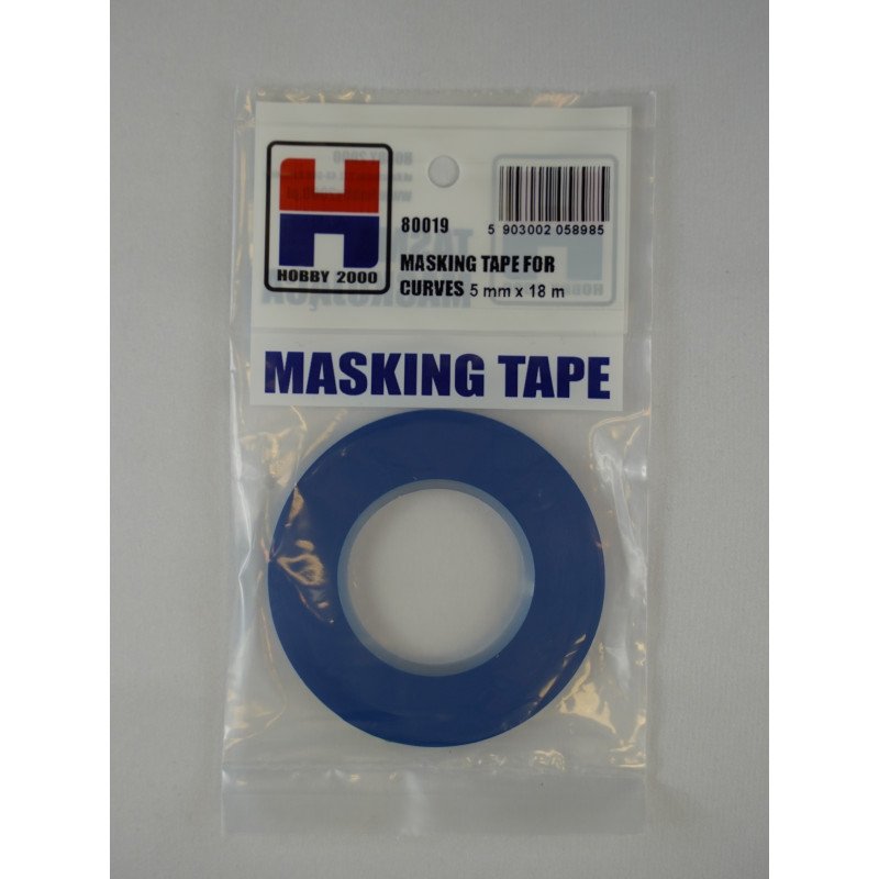 Ruban de masquage pour courbes Hobby 2000 80019, 5 mm x 18 m