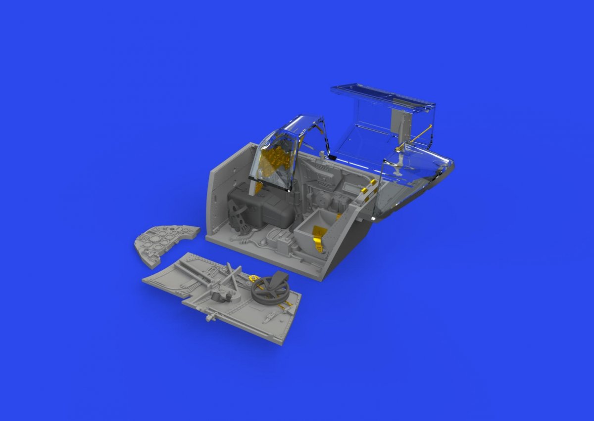 Maquette Eduard 648875 Bf 109F cockpit avec siège ancien, à imprimer au 1/48 – image 2
